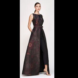 Kay Unger Babette Walkthrough Jumpsuit Size 12